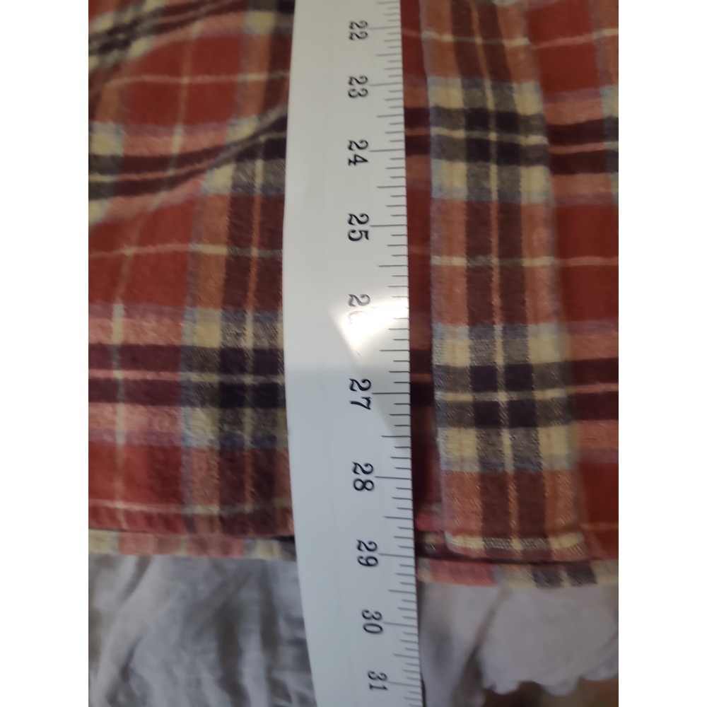 L.L. Bean Chamois Flannel button down Shirt Men SZ M Reg Traditional fit outdoor - Picture 7 of 10